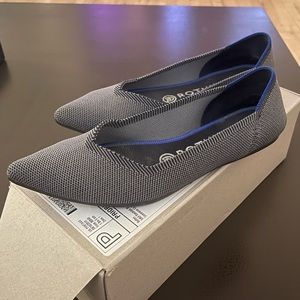 Rothy’s The Point Cloud Grey Birdseye - size 7.5